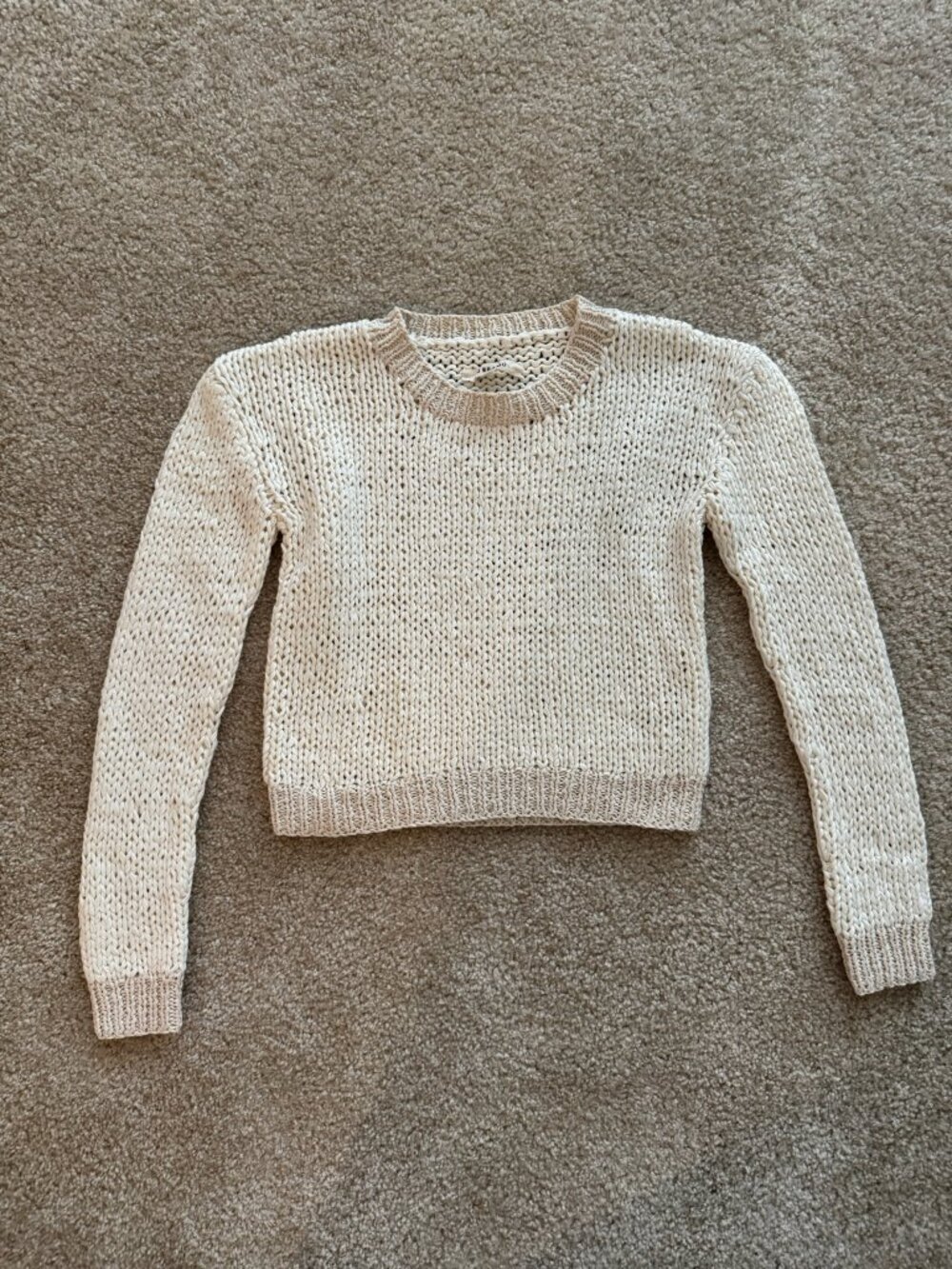 J Brand (Theory) Knit Cropped Sweater Size Small